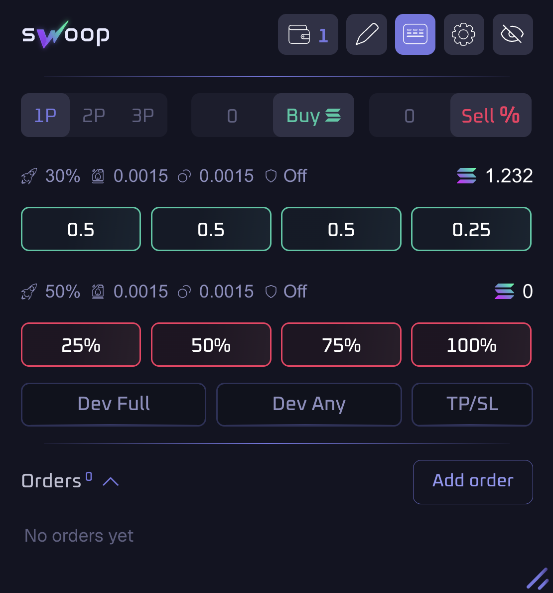 Swoop Extension widget